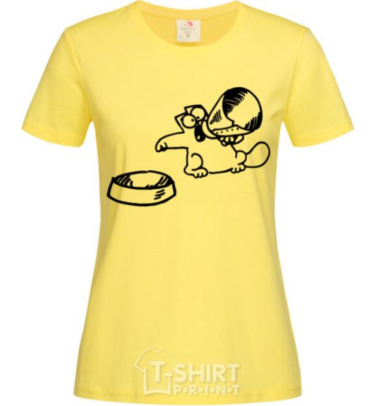 Женская футболка Hungry Лимонный фото
