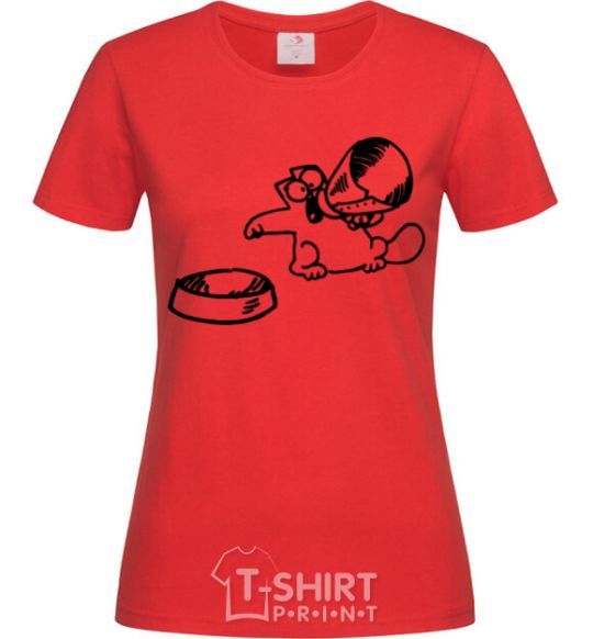 Women's T-shirt Hungry red фото