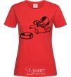 Women's T-shirt Hungry red фото