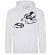 Men`s hoodie Hungry sport-grey фото