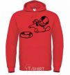 Men`s hoodie Hungry bright-red фото