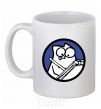 Ceramic mug Paint White фото