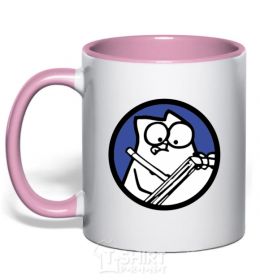 Mug with a colored handle