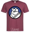 Men's T-Shirt Paint burgundy фото