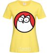 Women's T-shirt Cat portret cornsilk фото