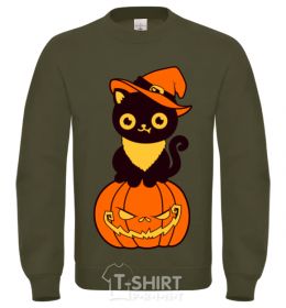 Sweatshirt halloween cat sand фото