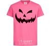 Детская футболка halloween smile Ярко-розовый фото