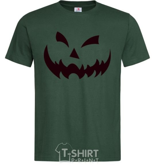 Men's T-Shirt halloween smile bottle-green фото