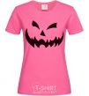 Женская футболка halloween smile Ярко-розовый фото