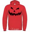 Men`s hoodie halloween smile bright-red фото
