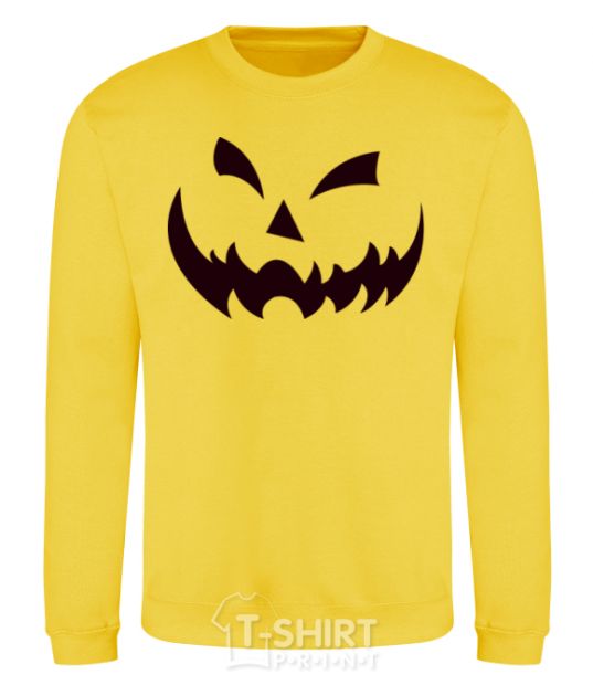 Sweatshirt halloween smile yellow фото