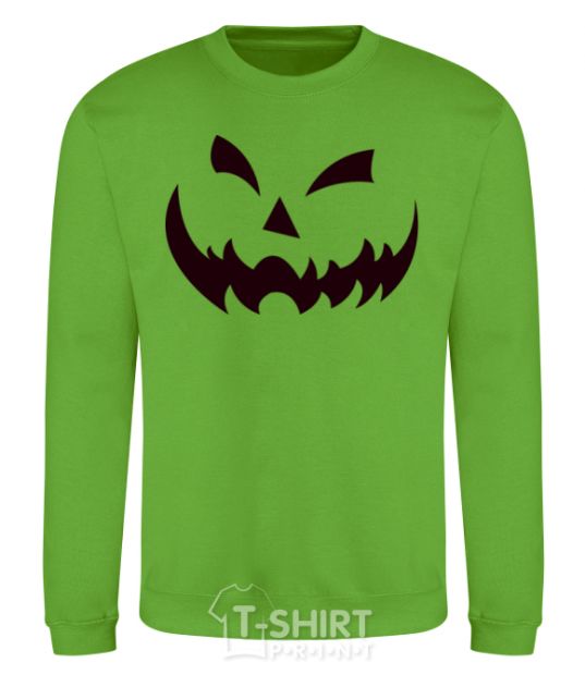 Sweatshirt halloween smile orchid-green фото