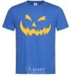 Men's T-Shirt halloween smile royal-blue фото