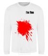 Sweatshirt i'm fine White фото