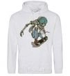 Men`s hoodie Skateboard skeleton sport-grey фото