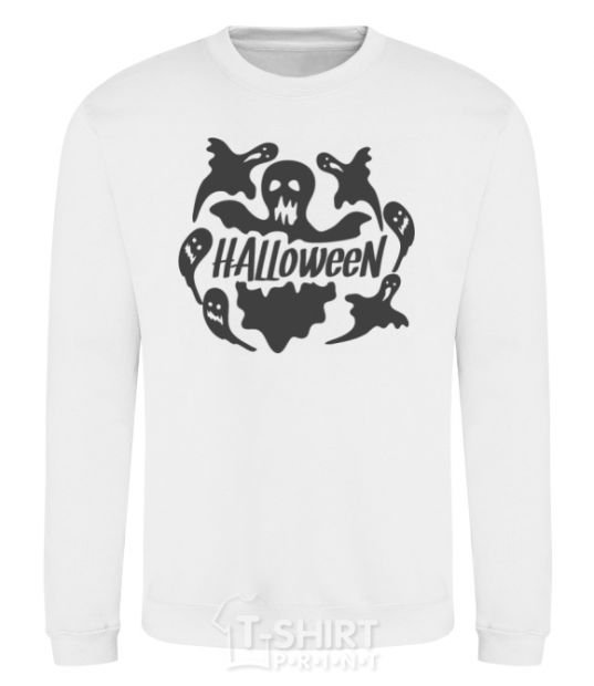 Sweatshirt Halloween ghosts White фото
