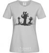 Women's T-shirt Horrible hands grey фото