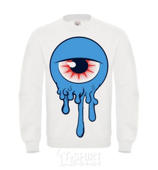 Sweatshirt Horrible eye White фото