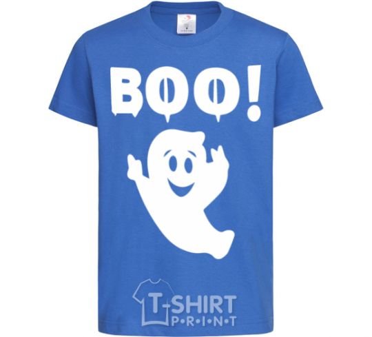 Детская футболка boo Ярко-синий фото