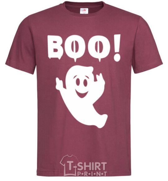 Men's T-Shirt boo burgundy фото