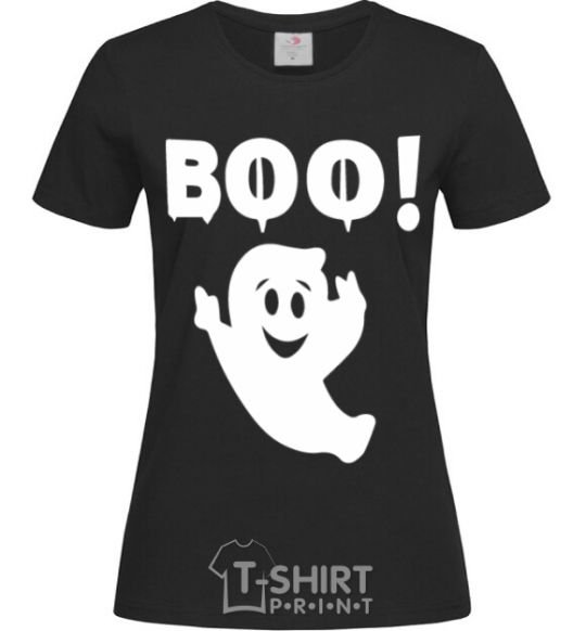 Women's T-shirt boo black фото