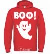 Men`s hoodie boo bright-red фото