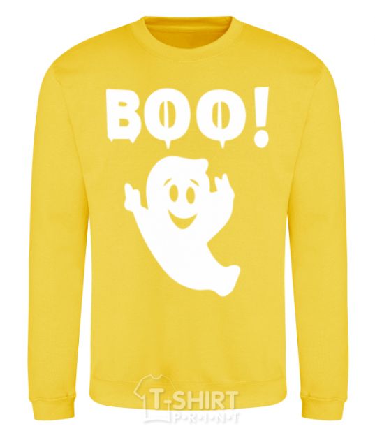 Sweatshirt boo yellow фото