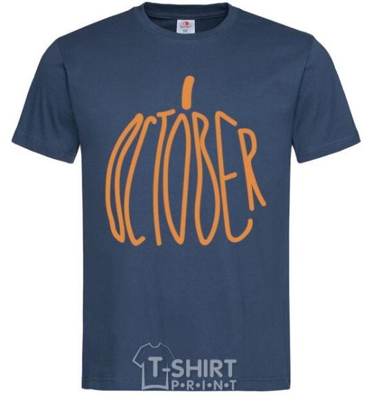 Men's T-Shirt october navy-blue фото