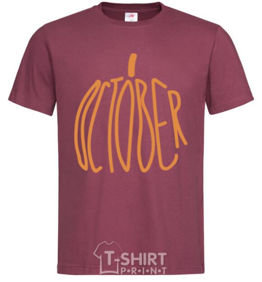 Men's T-Shirt october burgundy фото