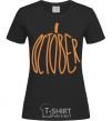 Women's T-shirt october black фото