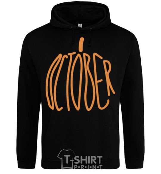 Men`s hoodie october black фото