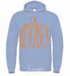 Men`s hoodie october sky-blue фото