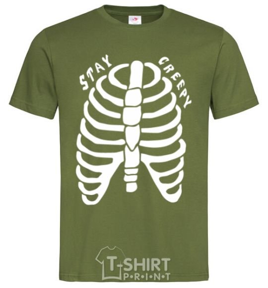 Men's T-Shirt stay creepy millennial-khaki фото