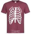 Men's T-Shirt stay creepy burgundy фото