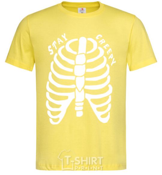 Men's T-Shirt stay creepy cornsilk фото