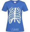 Women's T-shirt stay creepy royal-blue фото