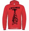 Men`s hoodie Let's hang out bright-red фото