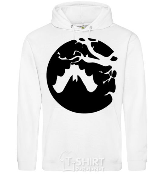 Men`s hoodie Bat White фото