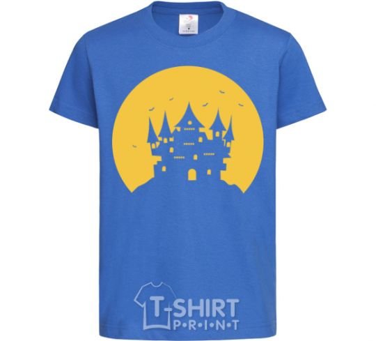 Kids T-shirt Moon royal-blue фото