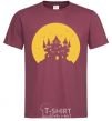 Men's T-Shirt Moon burgundy фото