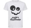 Kids T-shirt happy halloween smile White фото