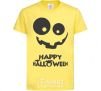 Kids T-shirt happy halloween smile cornsilk фото