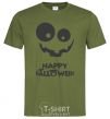 Men's T-Shirt happy halloween smile millennial-khaki фото