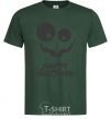 Men's T-Shirt happy halloween smile bottle-green фото