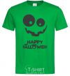 Men's T-Shirt happy halloween smile kelly-green фото