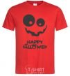 Men's T-Shirt happy halloween smile red фото