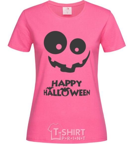 Women's T-shirt happy halloween smile heliconia фото