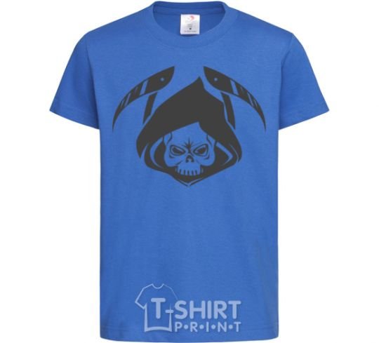 Детская футболка Death Ярко-синий фото