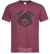 Men's T-Shirt Death burgundy фото