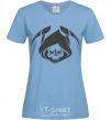 Women's T-shirt Death sky-blue фото